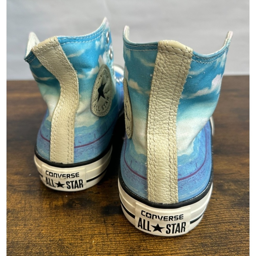 Converse Chuck Taylor All Star High Top Sky Cloud Print Blue Womens 7 551007C - Picture 14 of 16